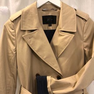 J. Crew khaki trench coat size 4 fully lined